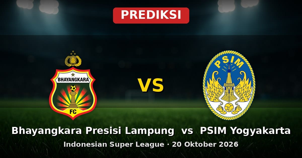 Prediksi Bhayangkara Presisi Lampung vs PSIM Yogyakarta Liga Indonesia 20 Okt